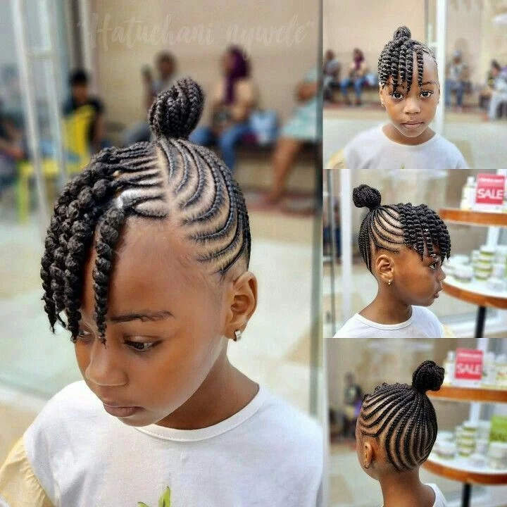 Beautiful Cornrow Hairstyles for Kids.