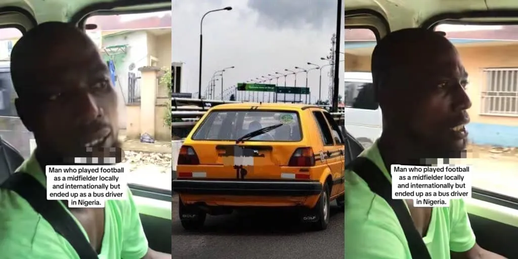Man who allegedly played for Nigeria national U-20 team ends up as taxi driver, shares his story