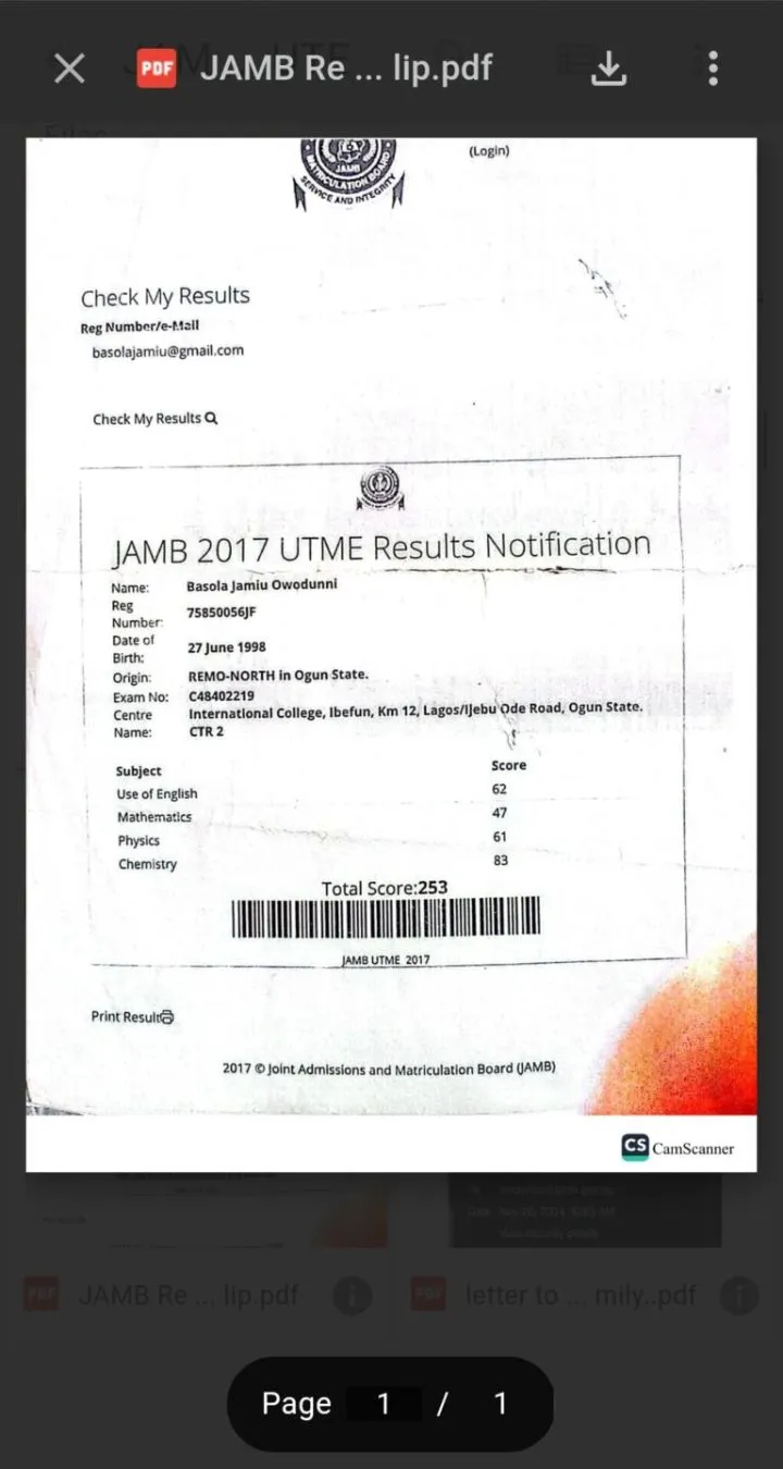 FUTA graduate detained after 7 years in school as JAMB calls admission 'fake'