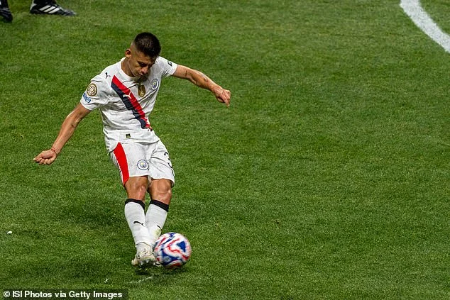 The young Argentinian scored a stunning free-kick on his third Manchester City appearance