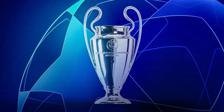 A custom image of the Champions League trophy