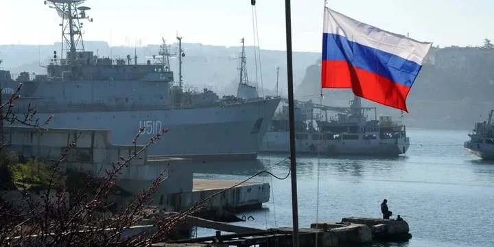 Russian flag in Sevastopol