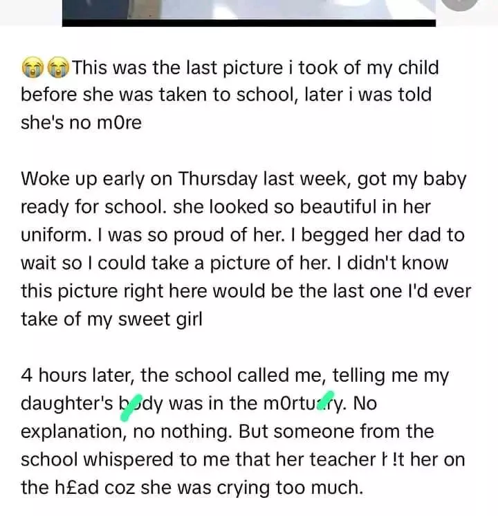 Woman calls out school over her daughter's passing