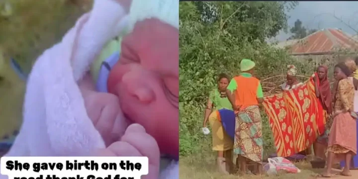 Pregnant woman delivers baby on road in viral video