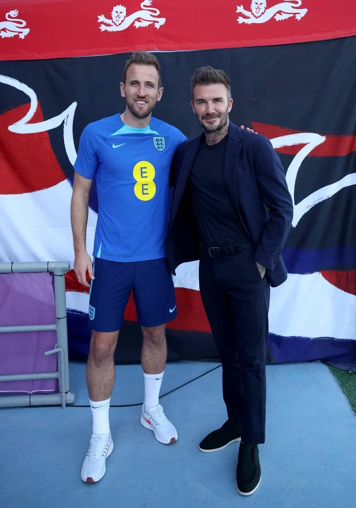 Harry Kane met David Beckham as an 11-year-old alongside schoolgirl who would become his wife