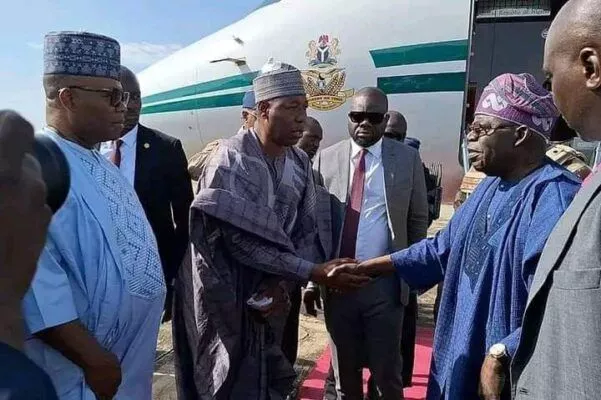 Tinubu Arrives In Maiduguri Over Flood Disaster