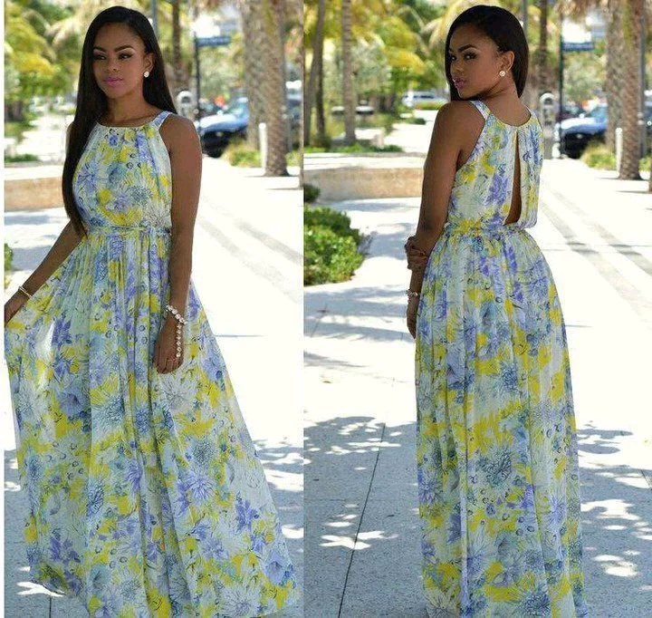 Dazzling Gown Styles You Can Sew With Floral Material.