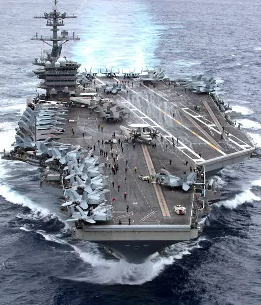 US aircraft carrier collides with ship in Mediterranean