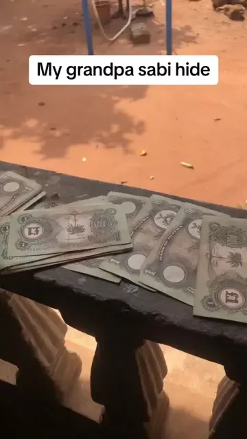 Lady stunned as she finds stash of Biafran Pounds hidden by late grandfather