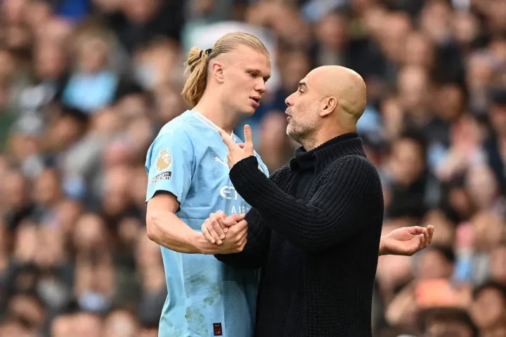 EPL: He is not proud of it - Guardiola on Haaland's behaviour against Arsenal