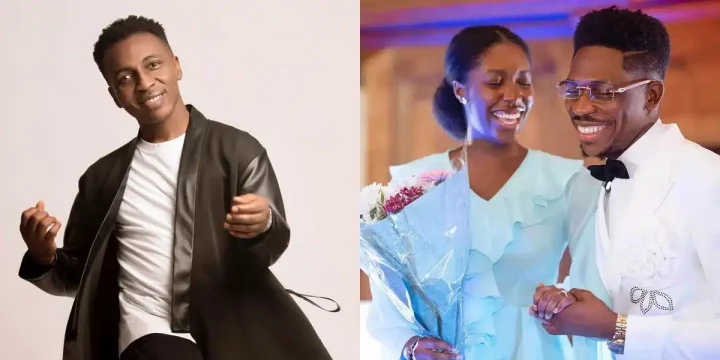 "As my own never set una wan put me on a hot seat" - Frank Edwards reacts as Moses Bliss gets engaged