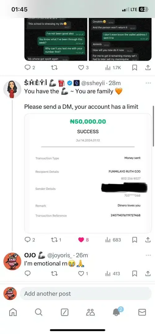 Student gets over N500K after online outcry about hardship in school to brother