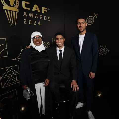 2024 CAF Awards: Moroccans angry with CAF after Hakimi's family watched their son lose to Lookman