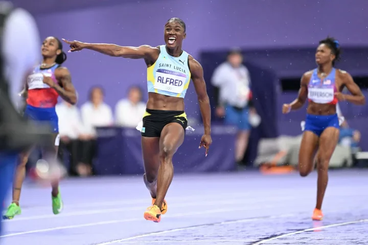 St. Lucia's Julien Alfred wins Olympic women's 100m gold