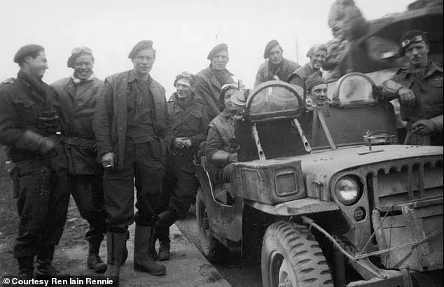 Members of the SAS seen posing for a photo on the march into Nazi Germany during the final days of the Third Reich