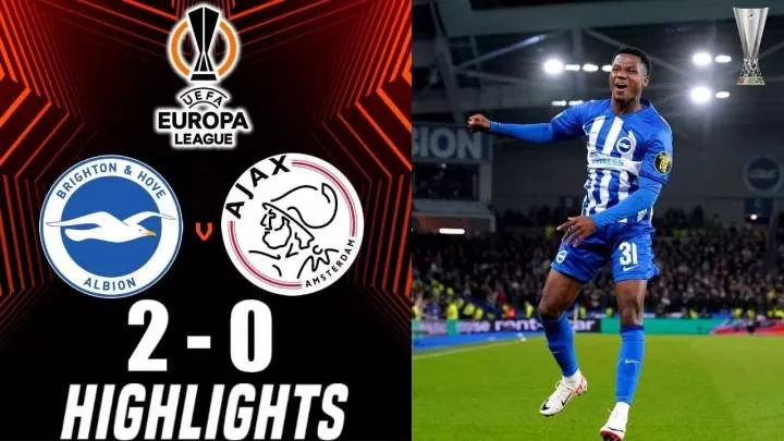 Brighton 2 - 0 Ajax (Oct-26-2023) Europa League Highlights