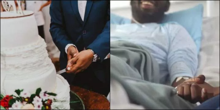 Wahala as caterer fails to deliver wedding cake on D-Day after being paid N450K, claims to be sick