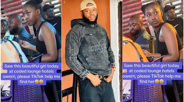 Man begs Nigerians to help him find pretty lady he saw at Owerri hotel