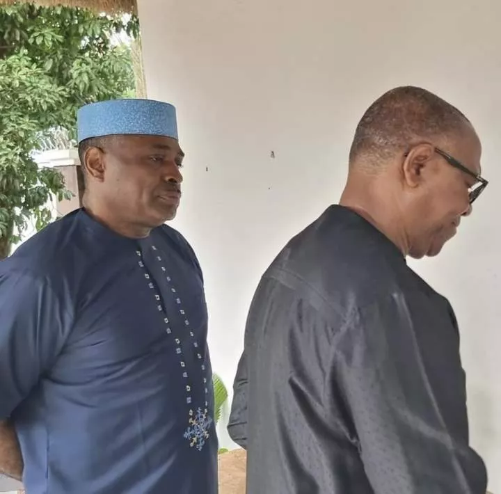 Peter Obi pays condolence visit to late  Junior Pope's family