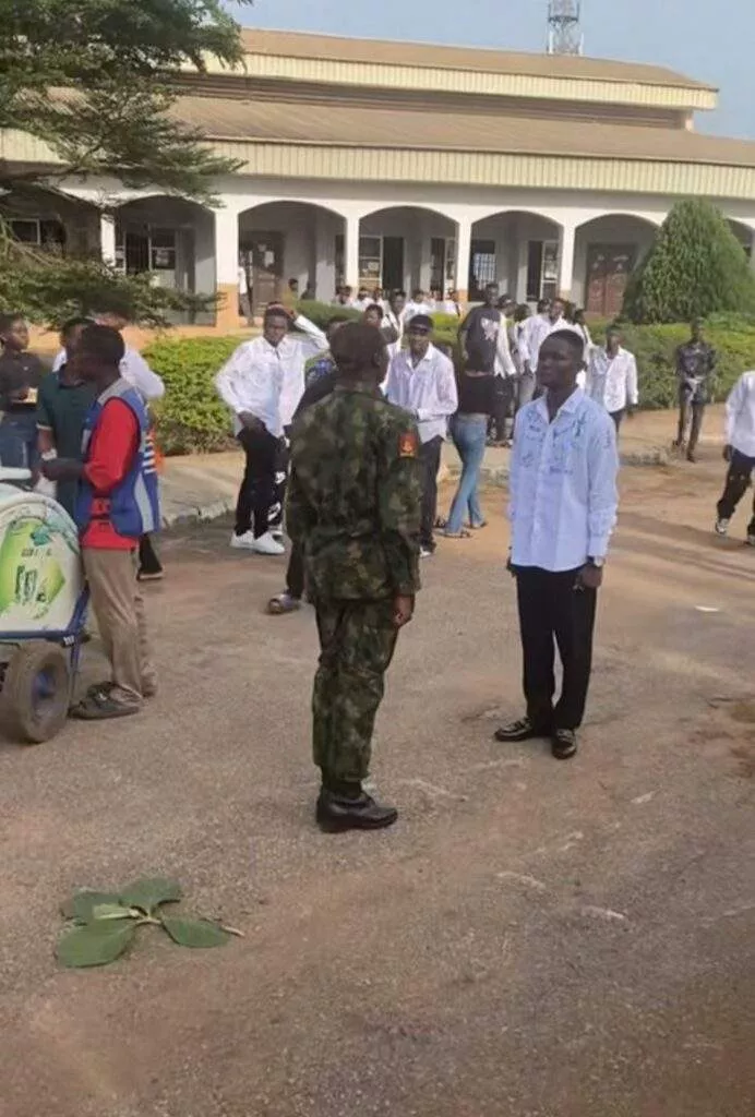 Soldiers pay respect to colleague on sign-out day from university