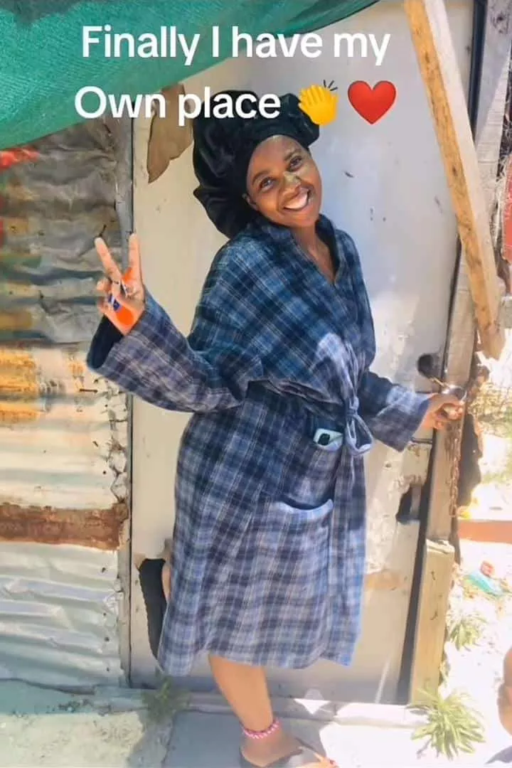 'Finally I have my own space' - Lady overjoyed as she builds a house