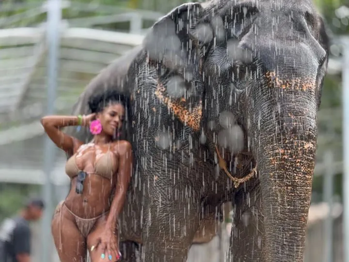 Actress Venita Akpofure shows off her banging body in s#xy bikini photos