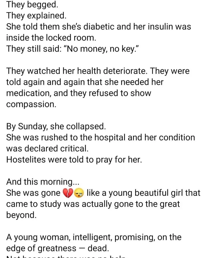 UNIZIK law student reportedly passes away after struggling to access medication