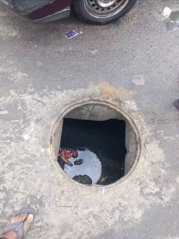 Day-old baby found in manhole in Port Harcourt (viewer