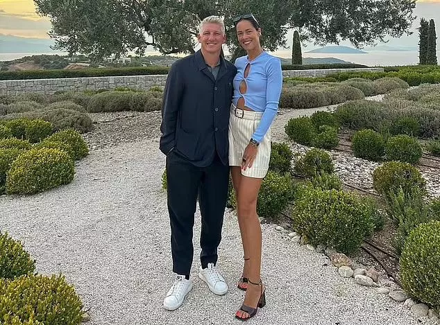 Ex-Man United star Bastian Schweinsteiger and tennis star Ana Ivanovic 