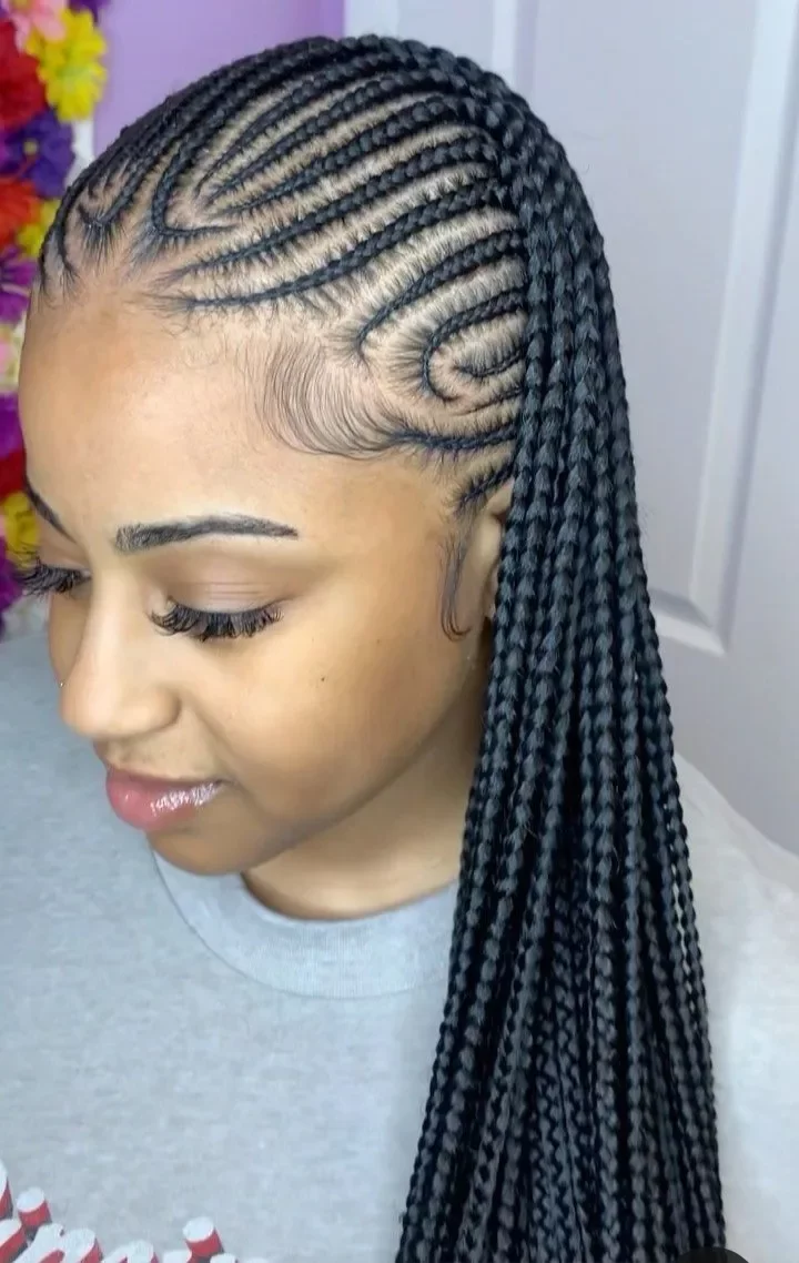 Very beautiful African braids hairstyles to try out.