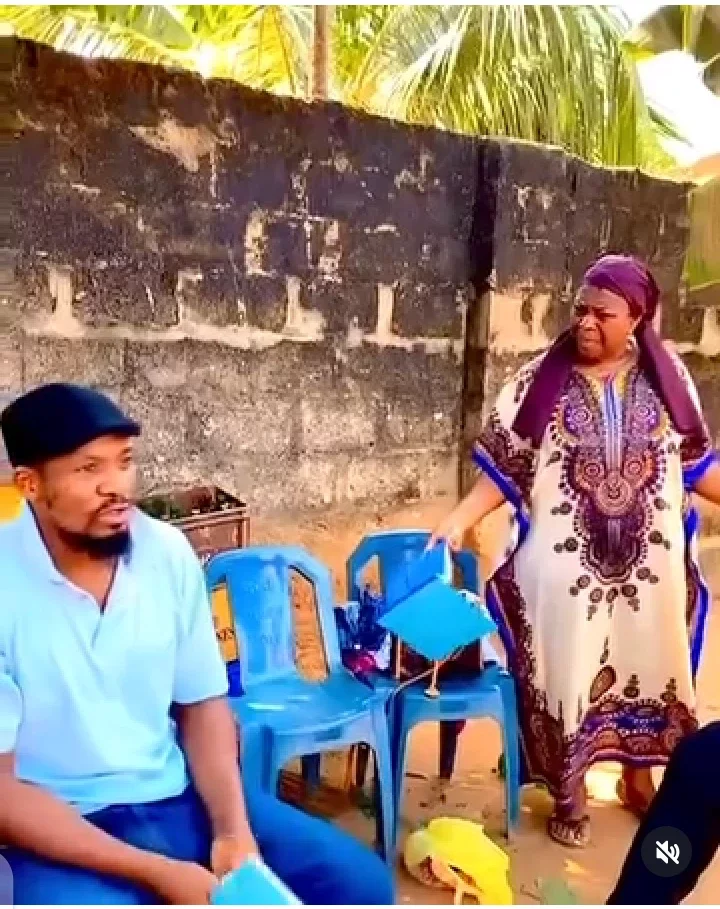 Throwback Video of Late Nkechi Nweje and Late Junior Pope on a Movie Set