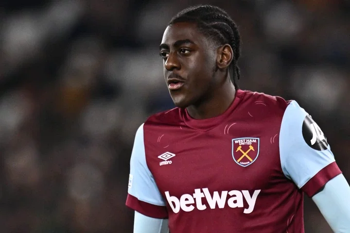 Divin Mubama of West Ham United FC during the UEFA Europa League match between West Ham United FC and Olympiacos FC at London Stadium on November 9...