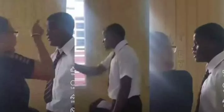 Video of a student and his teacher engaging in heated argument sparks outrage