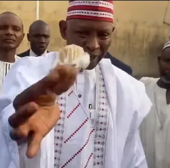 Kano state Governor, Abba Kabir, fumes at those handling the Ramadan feeding program over the quality of food being served to indigent residents of the state (video)
