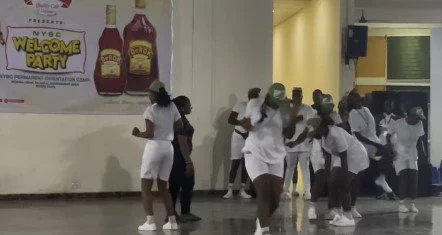 Female corper kicked out over 'wild' dance at NYSC welcome party