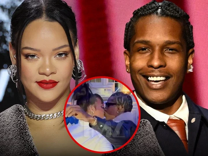 Rihanna and A$AP Rocky Appear Affectionate at NYC Awards Show.