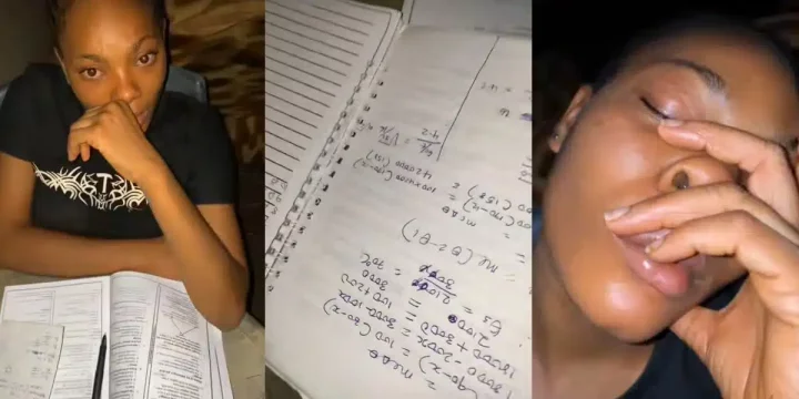 Heartwarming scene as Nigerian man films his sister reading for JAMB at 3 a.m. while he wakes to drink water