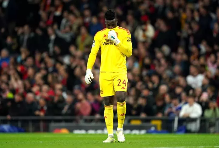 Andre Onana, Man United goalkeeper -- Credit: Imago