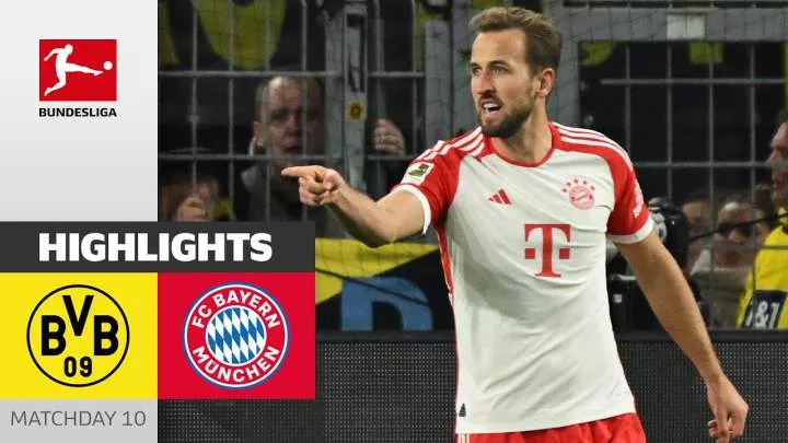 Dortmund 0 - 4 Bayern Munich (Nov-4-2023) Bundesliga Highlights