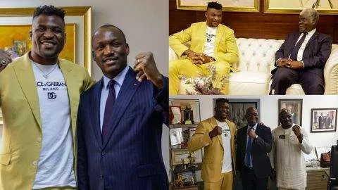 Francis Ngannou storms Cote d'Ivoire for AFCON: Promotes MMA in Africa