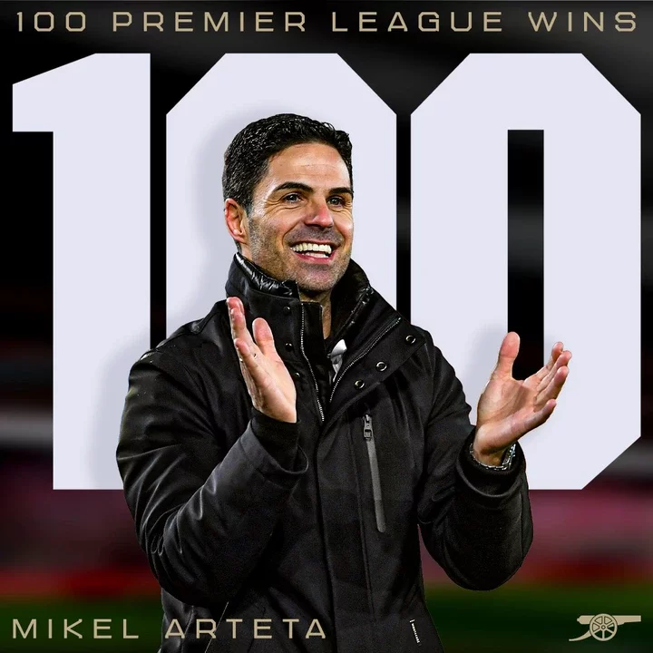 Tottenham 2-3 Arsenal (FT): Arteta becomes the quickest Arsenal manager to reach 100 wins