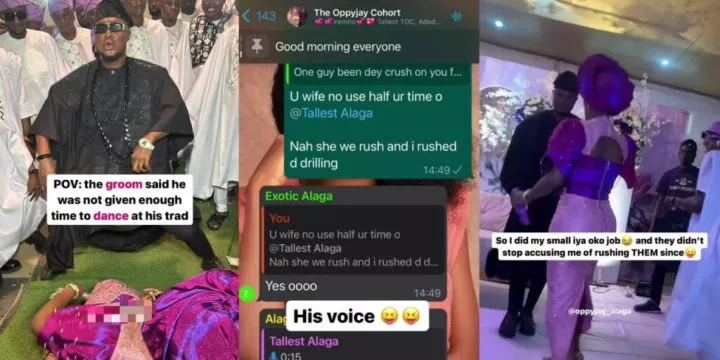 Newlywed groom rants on WhatsApp over lack of dance time at wedding, blames ceremony officiant