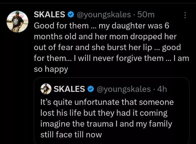 Good for them - Skales reacts to death of EFCC official