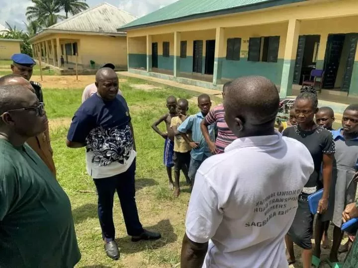 Commissioner meets students washing cassava during school hours in Bayelsa