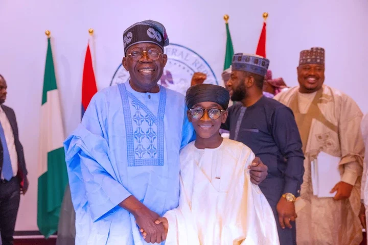 President Bola Tinubu with the delegation of Jam'iyyatu Ansaridden