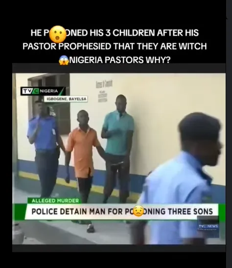 Father poisons his three sons over 'wizardry' prophecy in Bayelsa-two died, one survived (video)