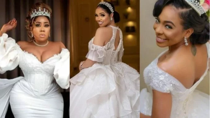 4 Nigerian Celebrities Who Aren't Married But Made Us Think They Were Getting Married With Their Wedding Photos