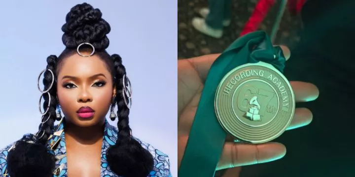 Yemi Alade receives Grammy medal