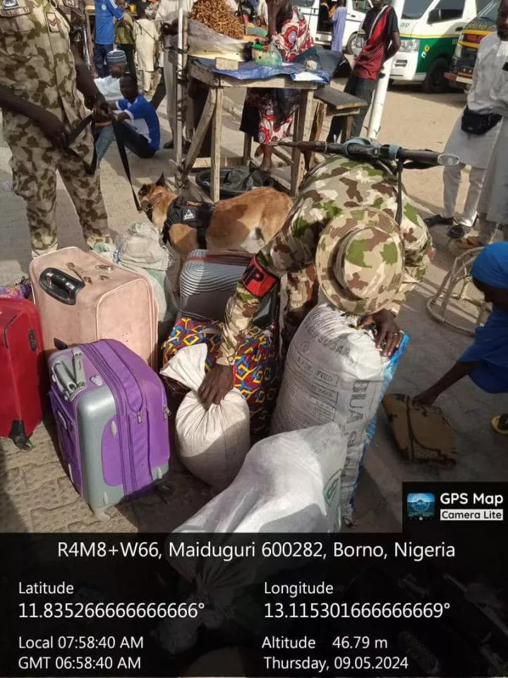 Nigerian Army arrests soldier found in possession of ammunition and explosives concealed inside bag of rice in Borno