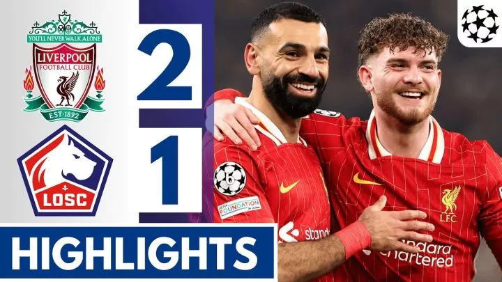 Liverpool 2 - 1 Lille (Jan-21-2025) Champions League Highlights